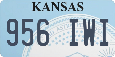 KS license plate 956IWI