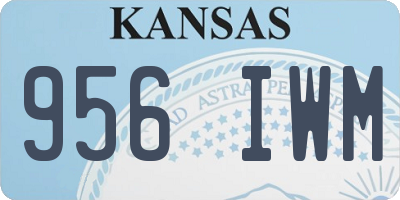 KS license plate 956IWM