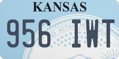 KS license plate 956IWT