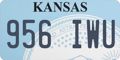 KS license plate 956IWU
