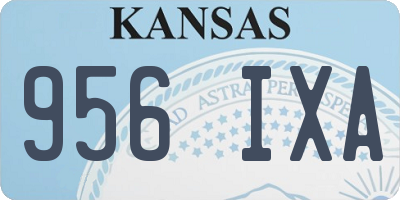 KS license plate 956IXA