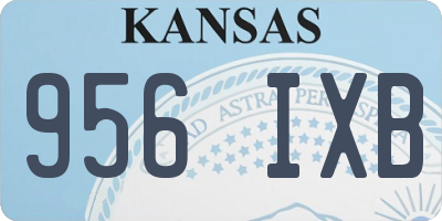 KS license plate 956IXB