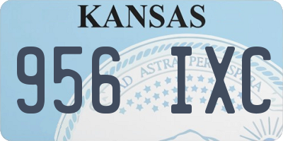 KS license plate 956IXC