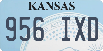 KS license plate 956IXD