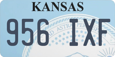 KS license plate 956IXF