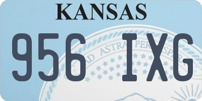 KS license plate 956IXG