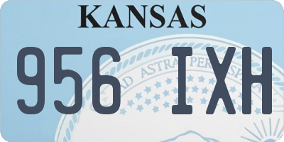 KS license plate 956IXH
