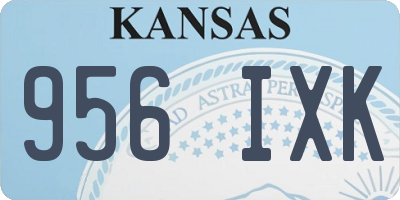 KS license plate 956IXK