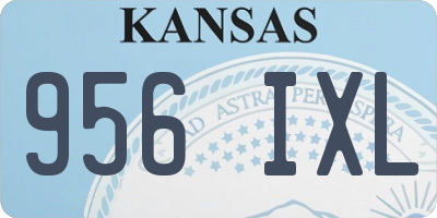 KS license plate 956IXL