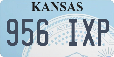 KS license plate 956IXP