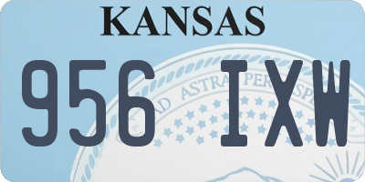 KS license plate 956IXW