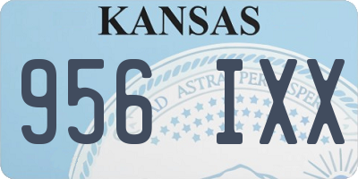 KS license plate 956IXX