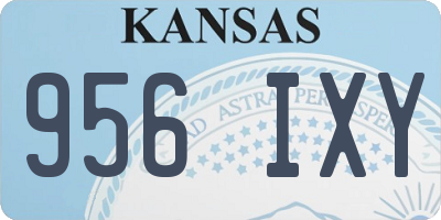 KS license plate 956IXY