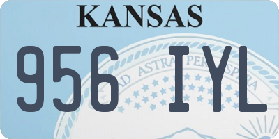 KS license plate 956IYL