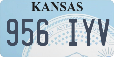 KS license plate 956IYV