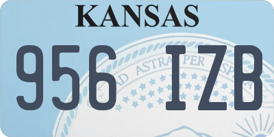 KS license plate 956IZB