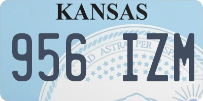 KS license plate 956IZM