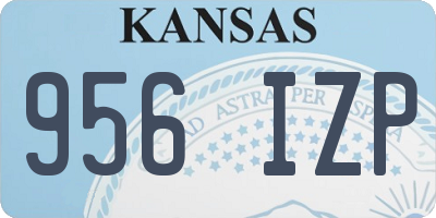 KS license plate 956IZP