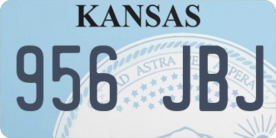 KS license plate 956JBJ