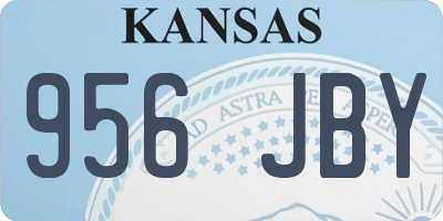 KS license plate 956JBY