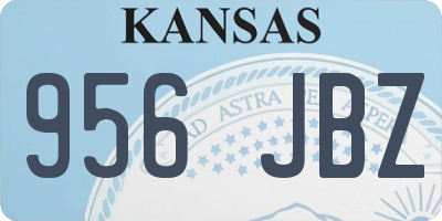 KS license plate 956JBZ