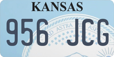 KS license plate 956JCG
