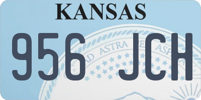 KS license plate 956JCH