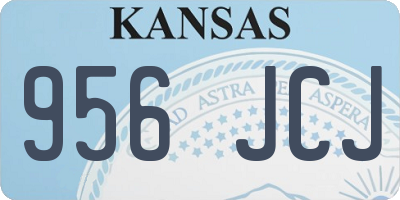 KS license plate 956JCJ