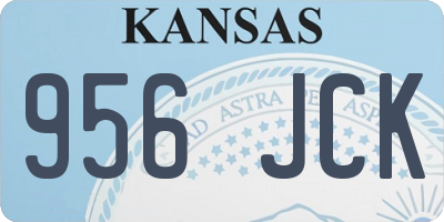 KS license plate 956JCK