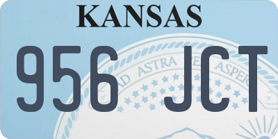 KS license plate 956JCT