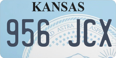 KS license plate 956JCX