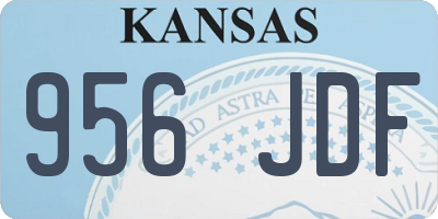 KS license plate 956JDF