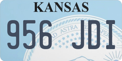 KS license plate 956JDI