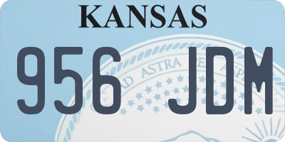 KS license plate 956JDM