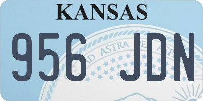 KS license plate 956JDN