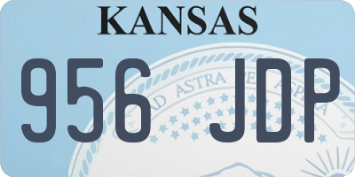 KS license plate 956JDP