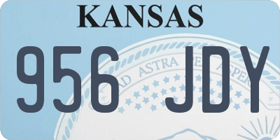 KS license plate 956JDY