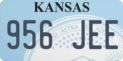 KS license plate 956JEE