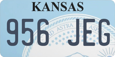 KS license plate 956JEG