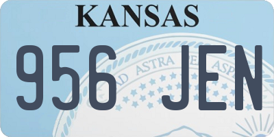 KS license plate 956JEN