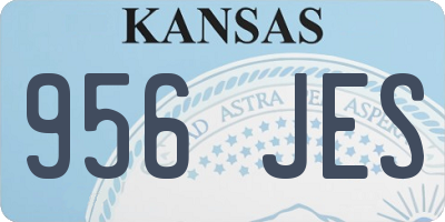 KS license plate 956JES