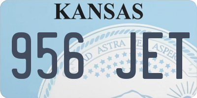 KS license plate 956JET