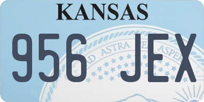 KS license plate 956JEX