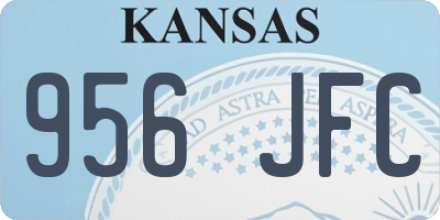 KS license plate 956JFC
