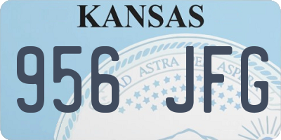 KS license plate 956JFG