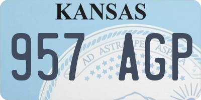 KS license plate 957AGP