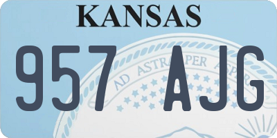 KS license plate 957AJG