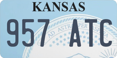 KS license plate 957ATC