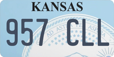 KS license plate 957CLL