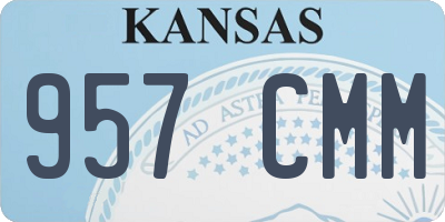 KS license plate 957CMM